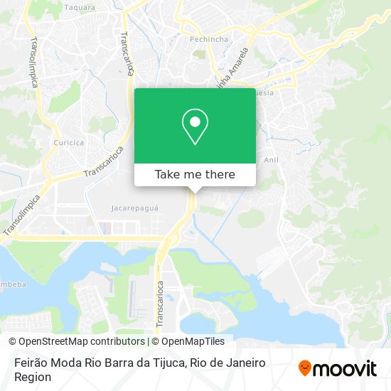Feirão Moda Rio Barra da Tijuca map