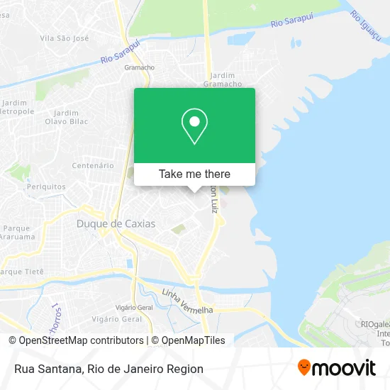 Rua Santana map