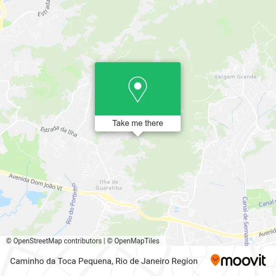 Caminho da Toca Pequena map