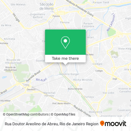 Rua Doutor Areolino de Abreu map