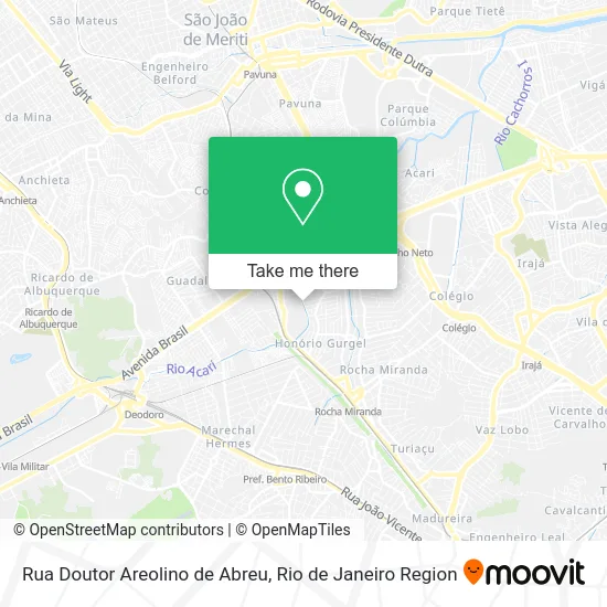 Rua Doutor Areolino de Abreu map