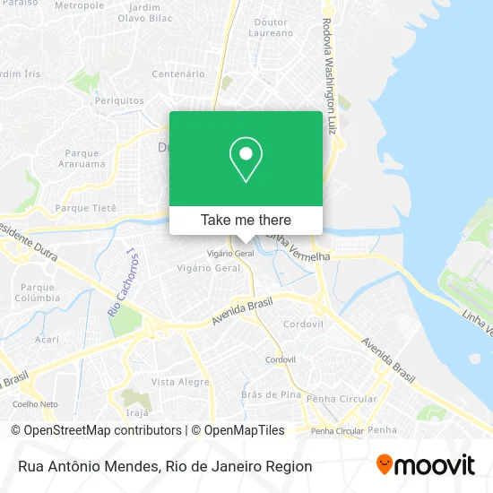 Rua Antônio Mendes map