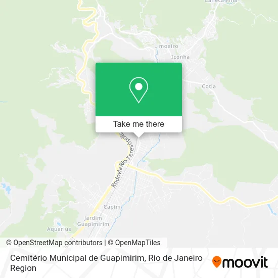 Cemitério Municipal de Guapimirim map