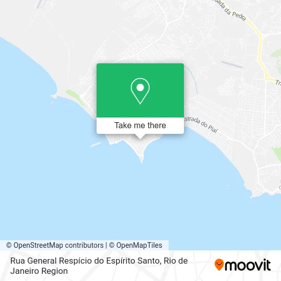 Rua General Respício do Espírito Santo map