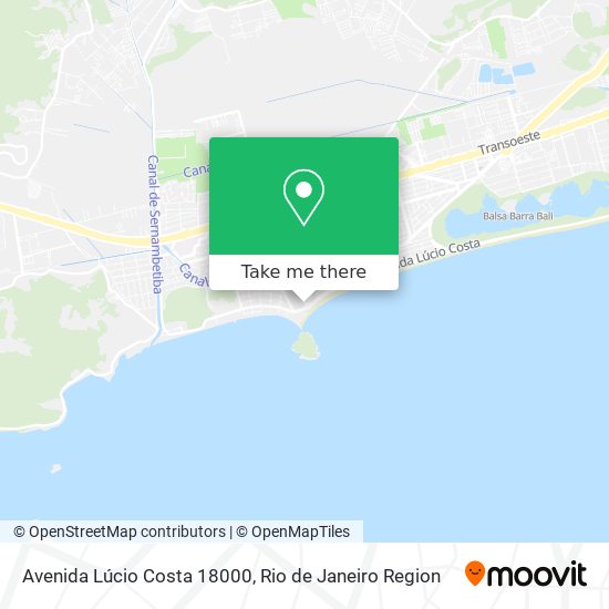 Avenida Lúcio Costa 18000 map