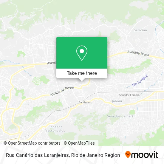 Rua Canário das Laranjeiras map