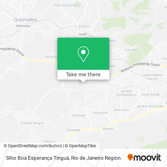 Sítio Boa Esperança Tinguá map