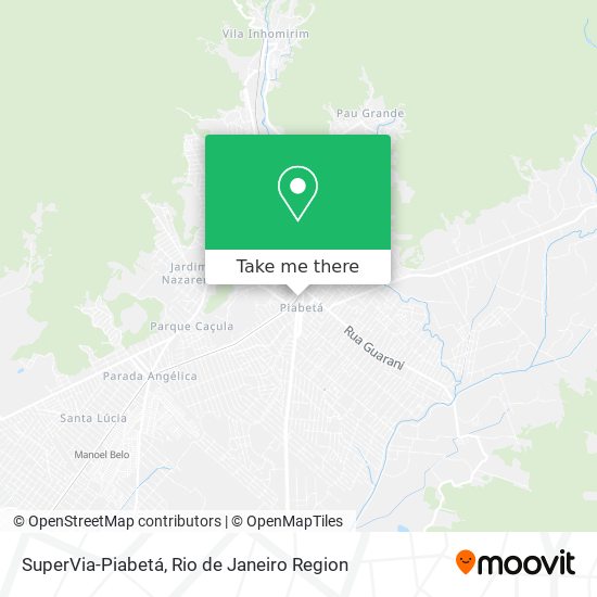 SuperVia-Piabetá map