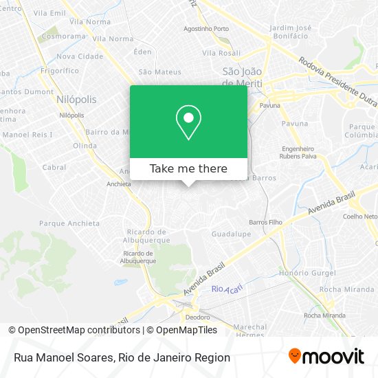 Mapa Rua Manoel Soares
