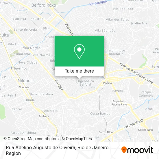 Rua Adelino Augusto de Oliveira map