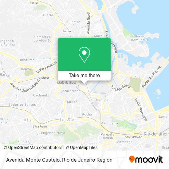 Avenida Monte Castelo map