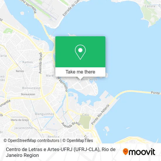 Centro de Letras e Artes-UFRJ (UFRJ-CLA) map