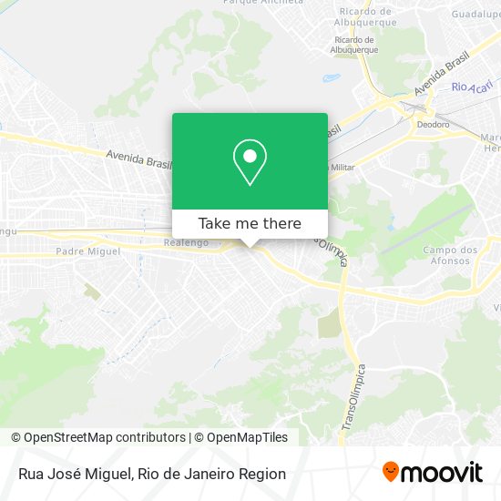 Mapa Rua José Miguel