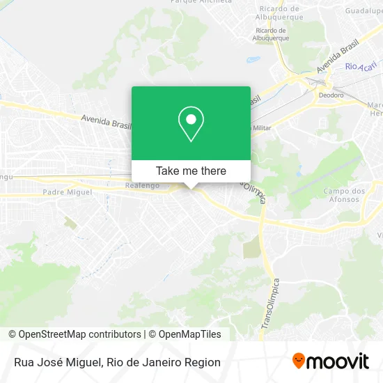 Rua José Miguel map