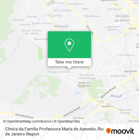 Clínica da Família Professora Maria de Azevedo map