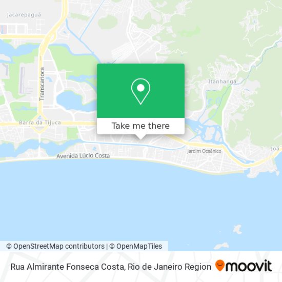 Mapa Rua Almirante Fonseca Costa
