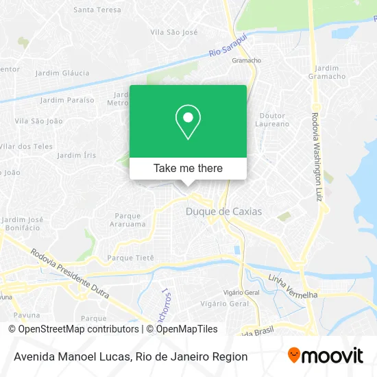 Avenida Manoel Lucas map