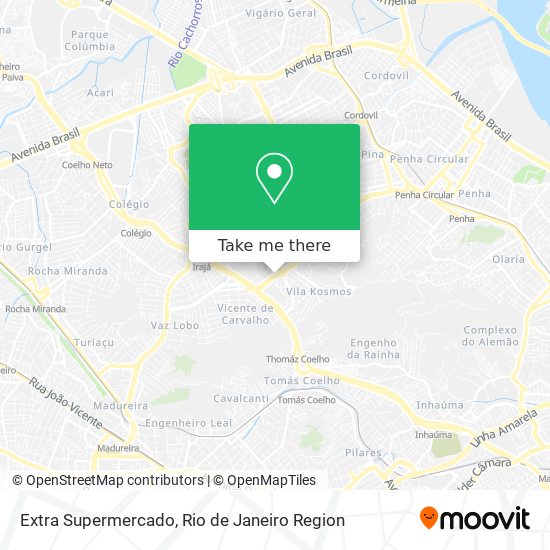 Extra Supermercado map