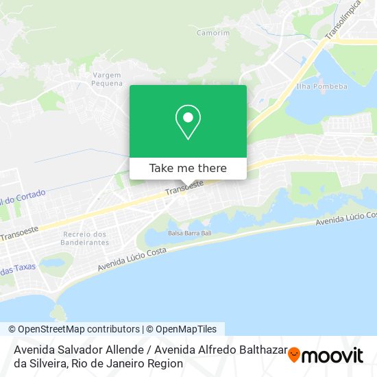 Mapa Avenida Salvador Allende / Avenida Alfredo Balthazar da Silveira