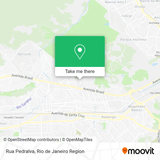 Rua Pedralva map