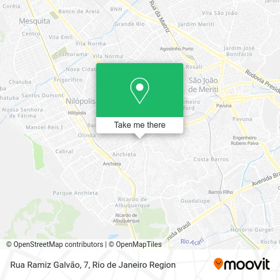 Rua Ramiz Galvão, 7 map