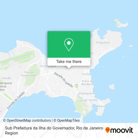 Sub Prefeitura da Ilha do Governador map