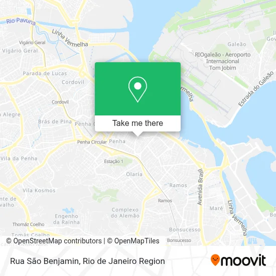 Rua São Benjamin map