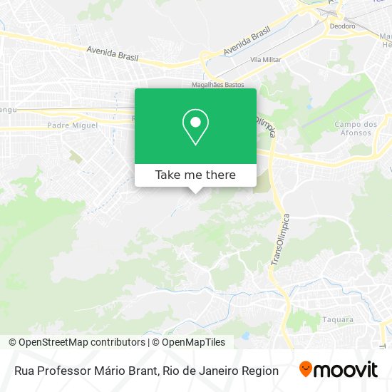 Mapa Rua Professor Mário Brant