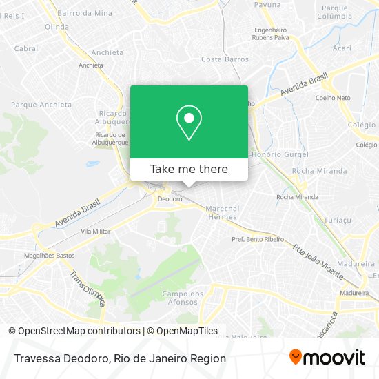 Mapa Travessa Deodoro