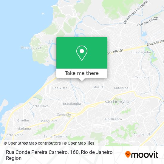 Mapa Rua Conde Pereira Carneiro, 160