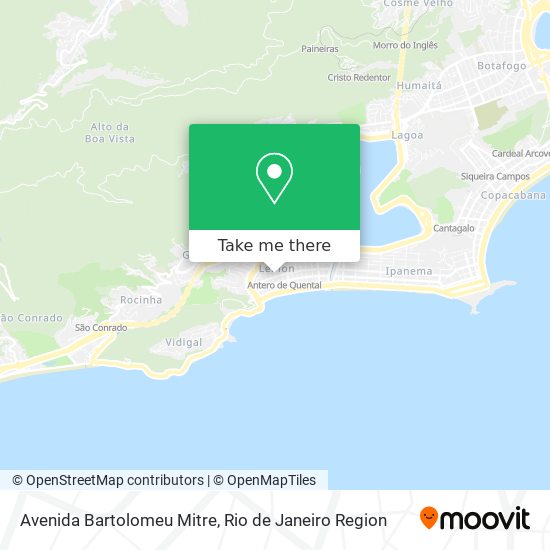 Mapa Avenida Bartolomeu Mitre