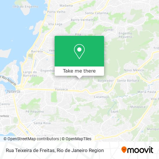 Mapa Rua Teixeira de Freitas
