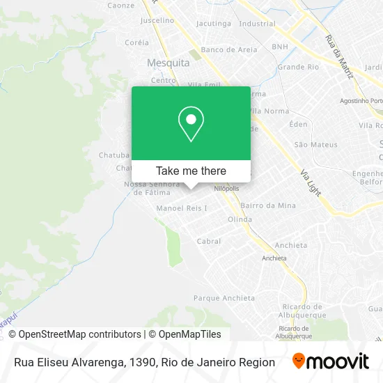 Rua Eliseu Alvarenga, 1390 map