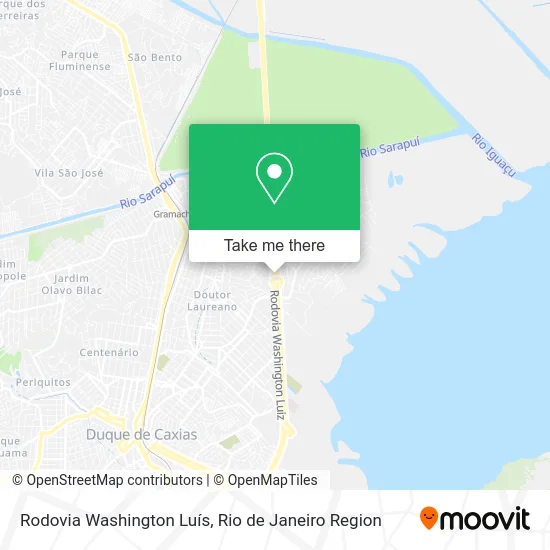 Rodovia Washington Luís map