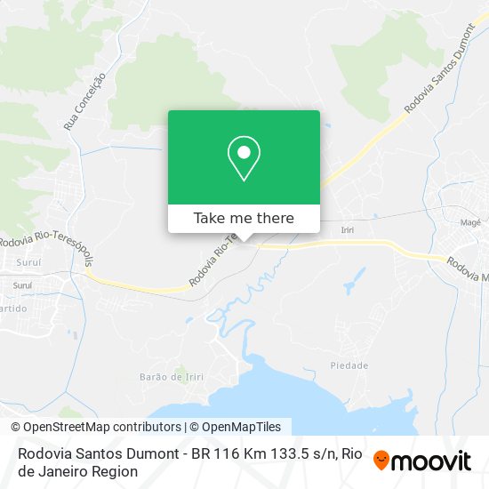 Rodovia Santos Dumont - BR 116 Km 133.5 s / n map