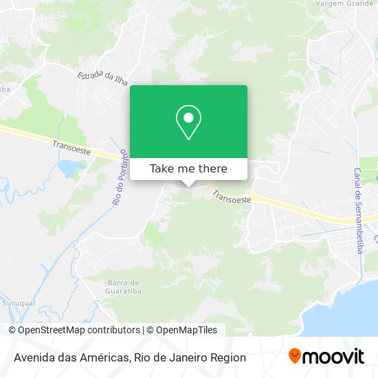 Avenida das Américas map
