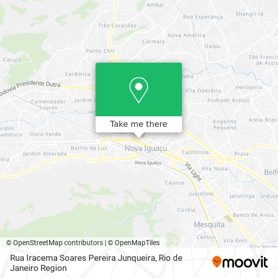 Mapa Rua Iracema Soares Pereira Junqueira