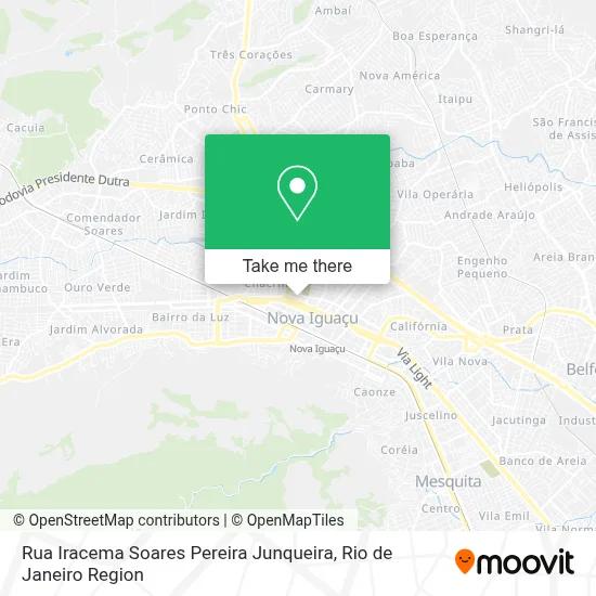 Rua Iracema Soares Pereira Junqueira map