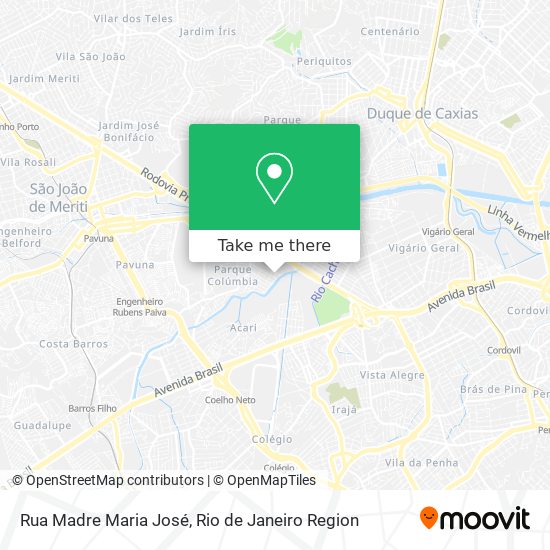 Mapa Rua Madre Maria José