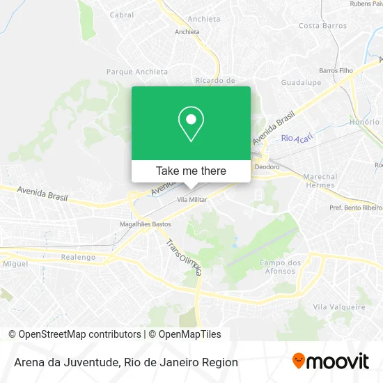 Arena da Juventude map