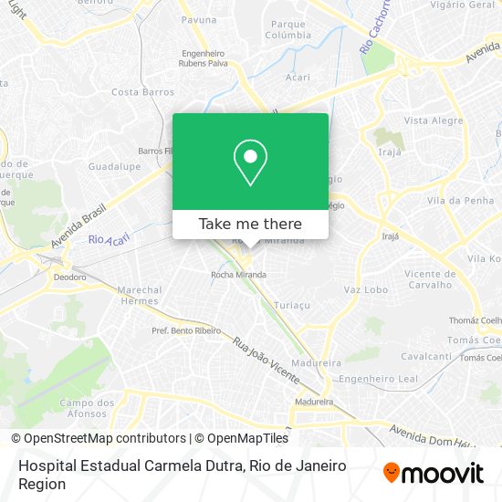 Hospital Estadual Carmela Dutra map