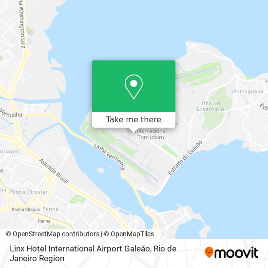 Mapa Linx Hotel International Airport Galeão