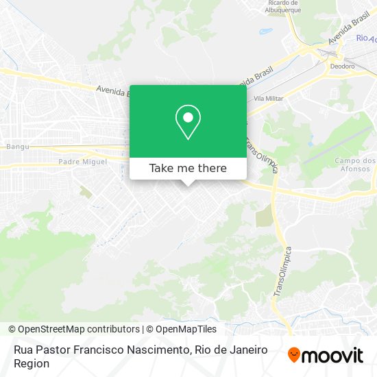 Rua Pastor Francisco Nascimento map