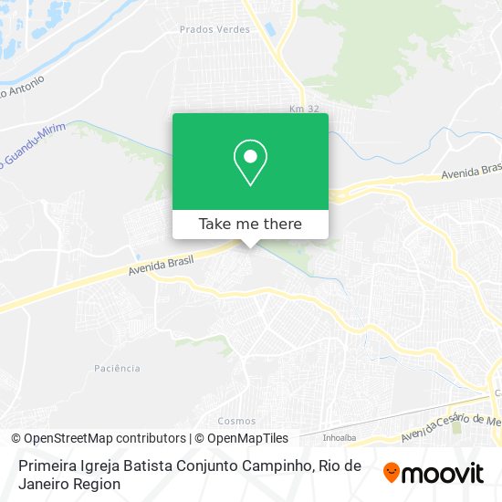 Primeira Igreja Batista Conjunto Campinho map
