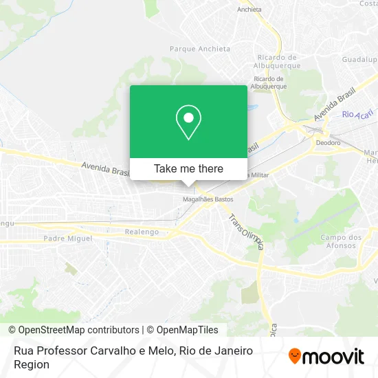 Rua Professor Carvalho e Melo map