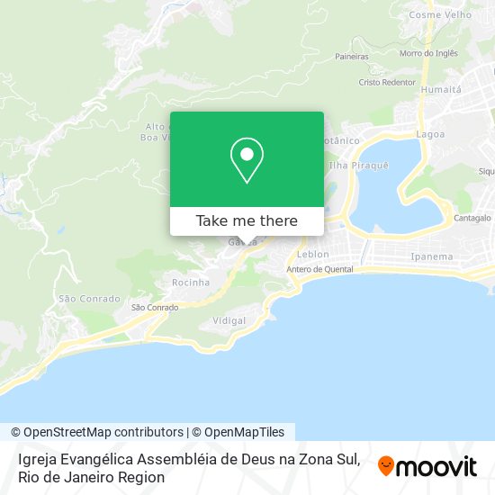 Igreja Evangélica Assembléia de Deus na Zona Sul map