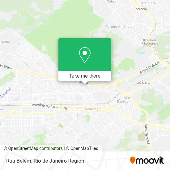 Rua Belém map