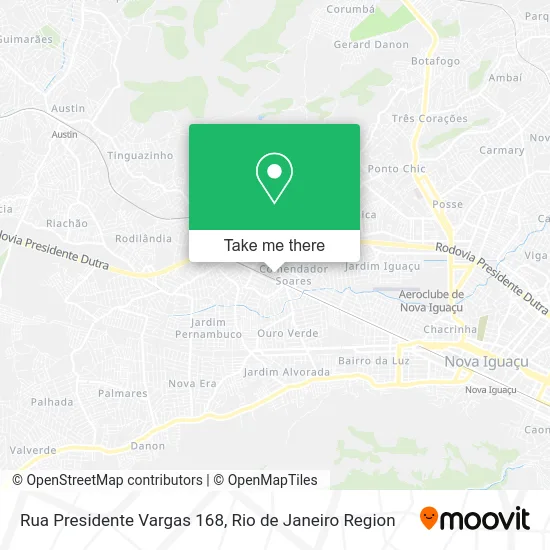 Rua Presidente Vargas 168 map