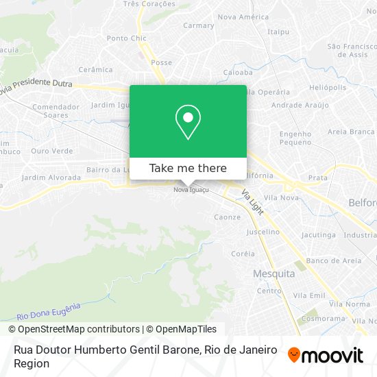 Mapa Rua Doutor Humberto Gentil Barone