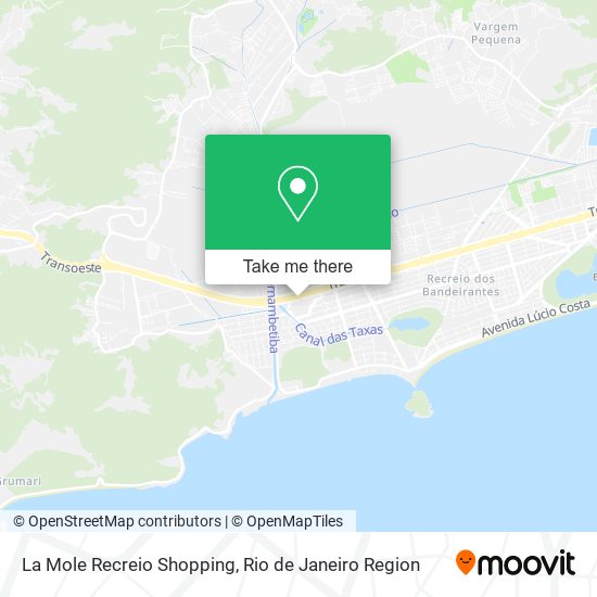 La Mole Recreio Shopping map